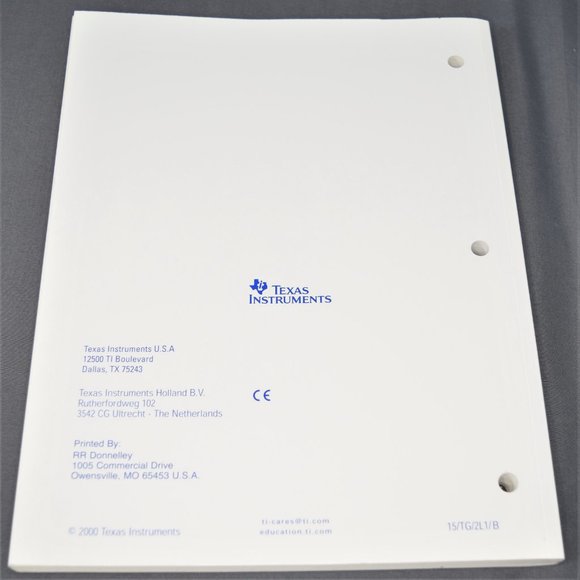 Texas Instruments TI-15 Calculator Teachers Guide Workbook English Spanish 2000 - Picture 3 of 15